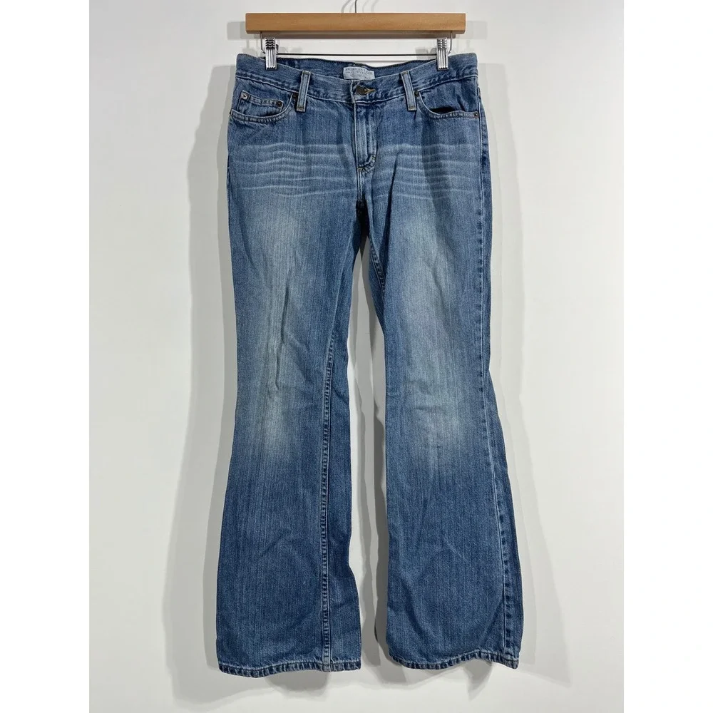 American Eagle Retro 70s Hipster Flare Jeans Womens 6Y2K Low‎ Rise Bell Bottoms